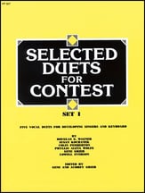 Selected Duets for Contest-Vocal Co Vocal Solo & Collections sheet music cover